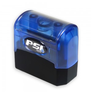 PSI 1854 (16x52 мм), синяя автоматическая оснастка для красконаполненных штампов, размер оттиска 16х52 мм