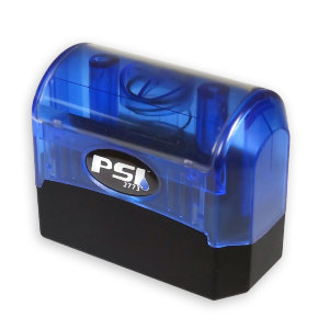 PSI 2773 (24x70 мм), синяя автоматическая оснастка для красконаполненных штампов, размер оттиска 24х70 мм